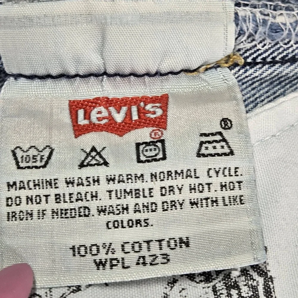 VINTAGE Levi's 501 Men Jeans 34X36 Blue Denim Y2K Original Fit Straight READ